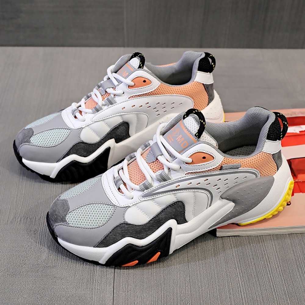 Women's Breathable Fashion Trend Color Matching Platform Sports Shoes